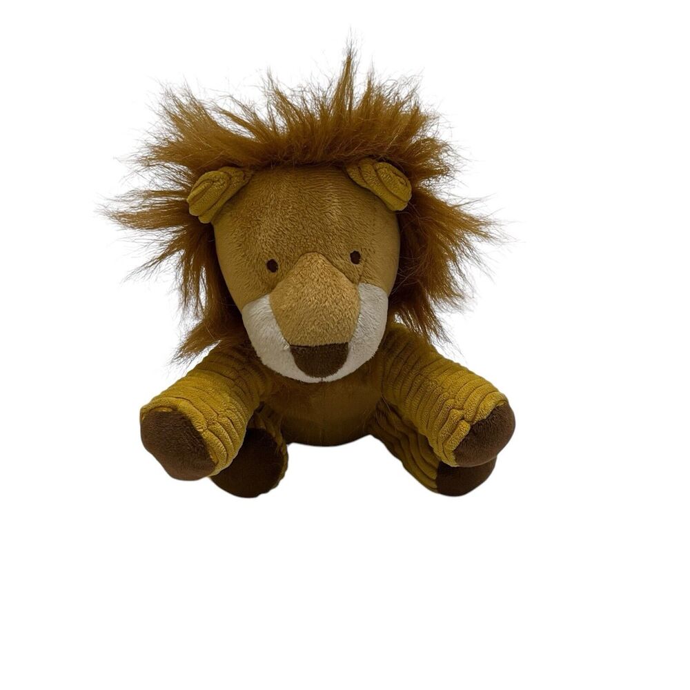Bunnies By The Bay Rory Lion Plush Toy Corduroy Ribbed Tan 8” Stuffed Animal